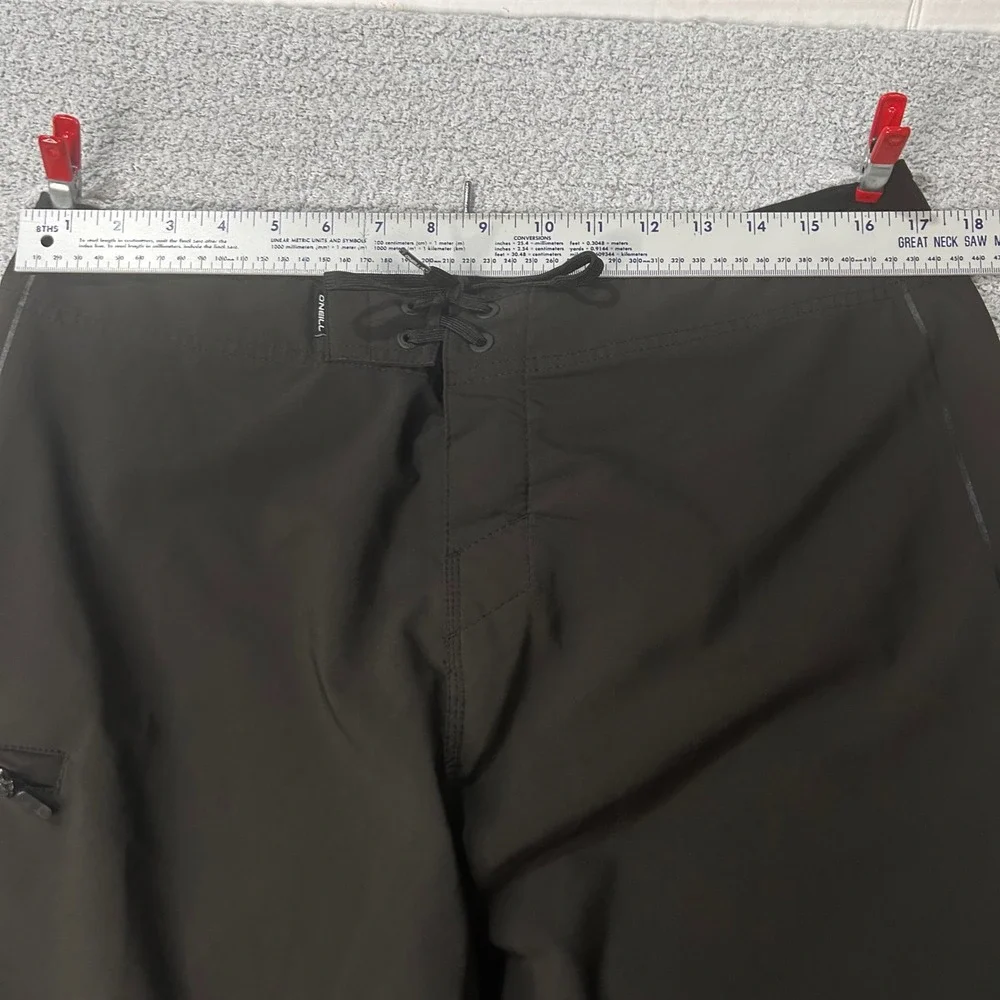 O'Neill Board Shorts Hyperfreak 34 Black Surf Beach Coastal Athletic Swim